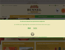 Tablet Screenshot of distillerie-busnel.fr